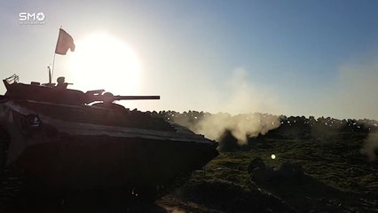 Un soldat frôlé par une roquette Syrie