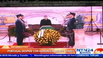 Portugal despide con honores militares al expresidente Mário Soares
