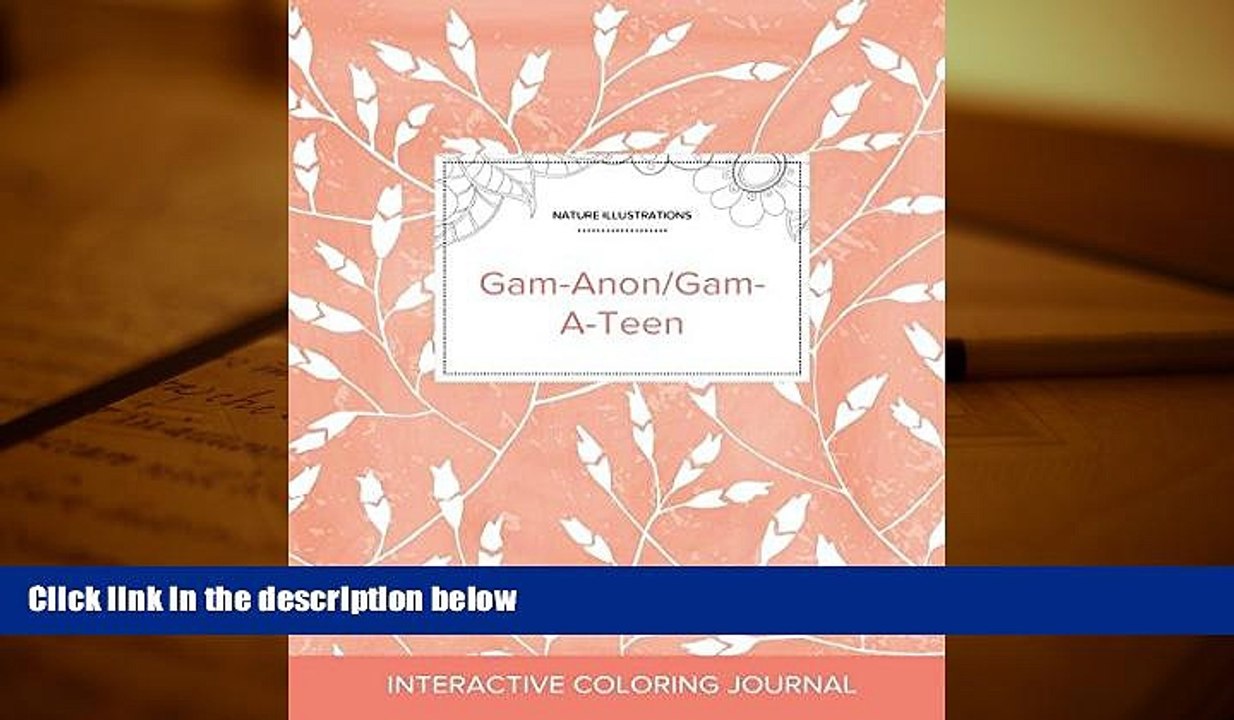 Audiobook  Adult Coloring Journal: Gam-Anon/Gam-A-Teen (Nature Illustrations, Peach Poppies)