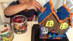 Halloween Haunted Chocolate Cookie House Kit Candy Gummy Worm Shopkins Pumpkin Surprise Toys Opening