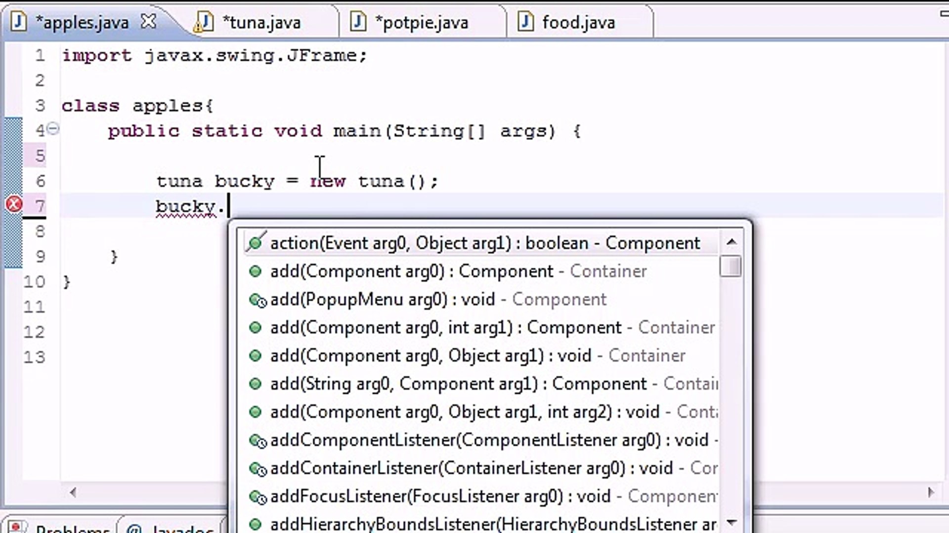54 - Event Handler Program  Learn Best Basic Java Programming