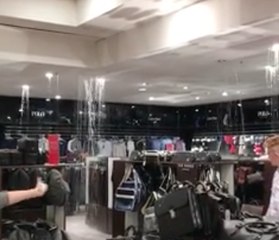 House of Fraser Flooded Inside Shopping Centre