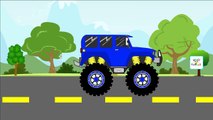 Colors for Children to Learn With Monster Truck Toy Colors | Teach Colors With Monster Truck Game