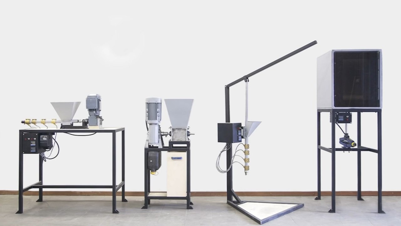 Someone designed a mini recycling plant for your home