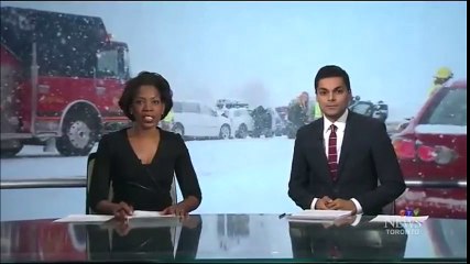 Caught on Cam Moment of huge pileup on Ontario's Hwy. 401