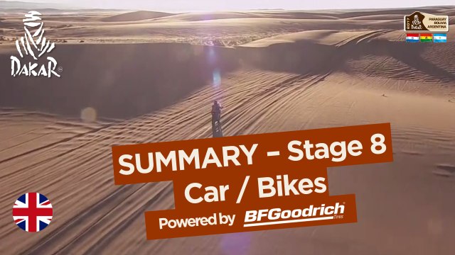 Stage 8 Summary - Car/Bike - (Uyuni / Salta) - Dakar 2017