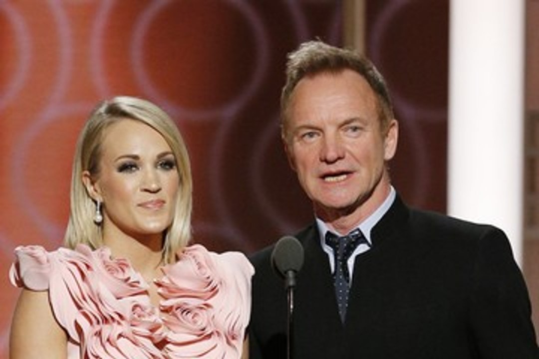 Carrie Underwood & Sting Presenting At The 2017 Golden Globe Awards (January 8)