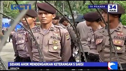 Suasana Ricuh di Luar Sidang Ahok, Provokator Diamankan Polisi