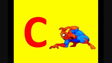 Abc Alphabet with Spiderman - abcdefghijklmnopqrstuvwxyz Song - ABC Song for baby