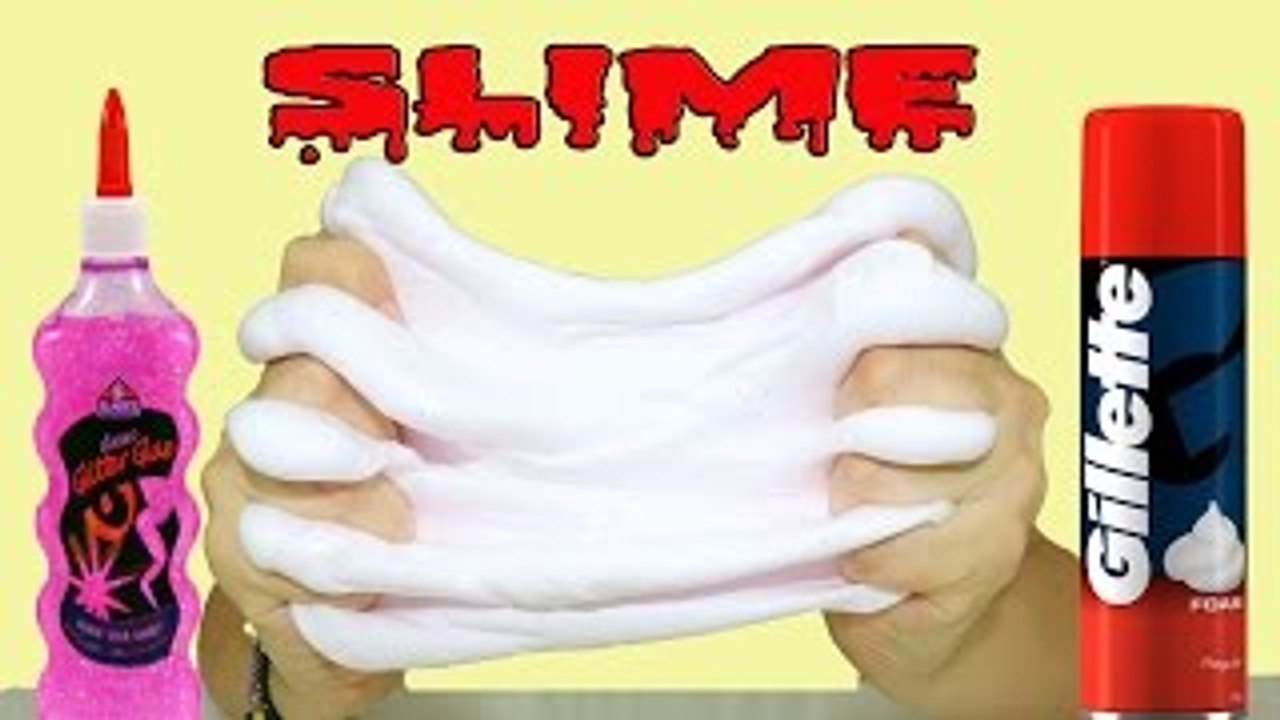 How to Make Fluffy Slime with Elmers Glue and Shaving Cream