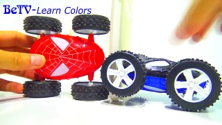 Teaching colors for kids - Learn colors with car superheroes toys for chilren-l5vidgnO91Q