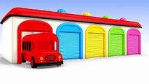 Learning Colors with Color Bus Toy for Kids & Color Garage 3D. Learn colours for children Toddlers