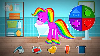 Rainbow Horse Babyfirst - Care Gameplay Video for Kids   Android Educational Game Video