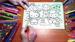 Hello Kitty New Coloring Pages for Kids Colors Coloring colored markers felt pens pencils