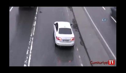 E-5'te geri geri gittiler