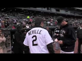 Manchester United legend Gary Neville throws out First Pitch