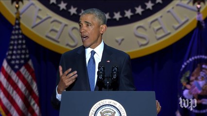 Obama talks 'peaceful transfer of power' during farewell speech