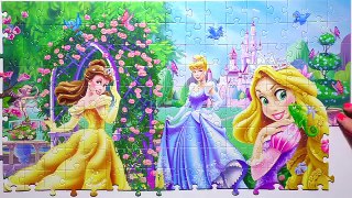 Disney Princess Puzzle Games Rompecabezas de Rapunzel Belle Mermaid Ariel Kids Learning To
