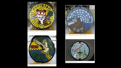 Lid of Japanese manhole日本のマンホールの蓋-E31P2ymVeYo
