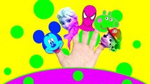 Finger Family collection Nursery Rhymes Lyrics for Kids Peppa pig Spiderman Frozen Elsa Lollipop