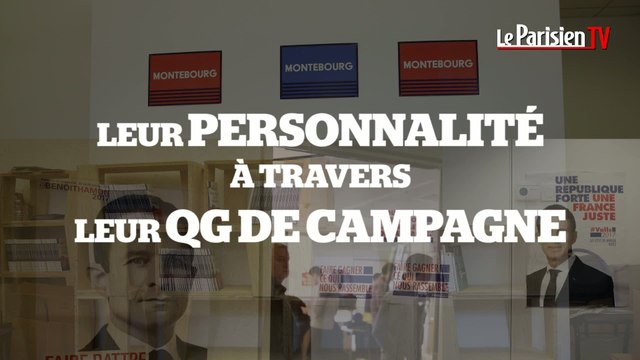 Les personnalités de Valls, Montebourg et Hamon analysées à travers leur QG