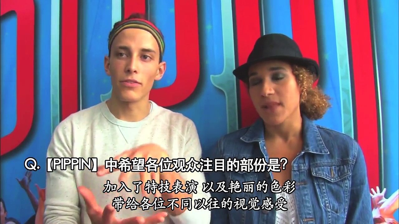 百老汇舞台剧「PIPPIN」后台采访 Gabrielle McClinton & Brian Flores 【Fuji TV Official】-BSH56_VMzho