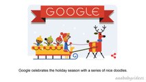 ᴴᴰ Happy Holidays new (Day 1) - Animated Christmas Google Doodle Tis the season! (new-12-23)