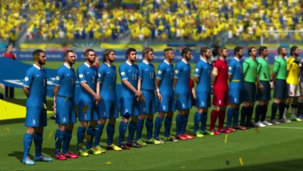 2014 FIFA World Cup Brazil - Simulación del partido Colombia Vs Grecia-fTIuGo7t3g0