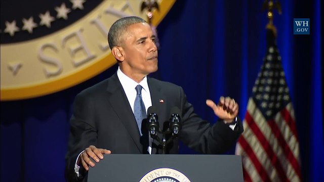 Dernier discours de Barack Obama en tant que Président des USA - 2017