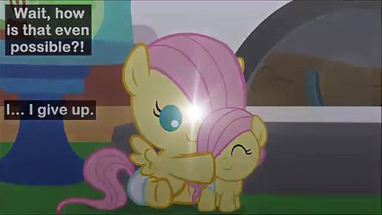 Смешной мультик.Мой маленький пони .Флатершай и мышонок в детстве