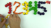 Play and Learn to Count with Fruits and Vegetables | Play and Learn Colours