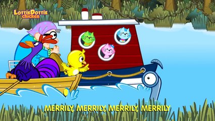 ROW ROW ROW YOUR BOAT with lyrics - Lottie Dottie Chicken-o8b1MiVo6p8
