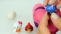 Peppa pig Hearts Play doh Kinder Surprise eggs Dora the explorer Toys Minnie mouse Egg