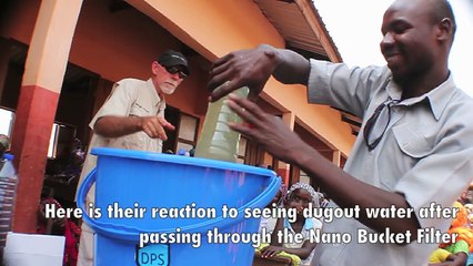 Ghanaian women react to seeing their water made clean for the first time