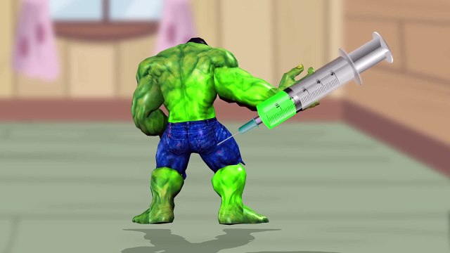 Colors for Children to Learn with Injection Funny Hulk 3D - Colours for Kids - Learning Videos