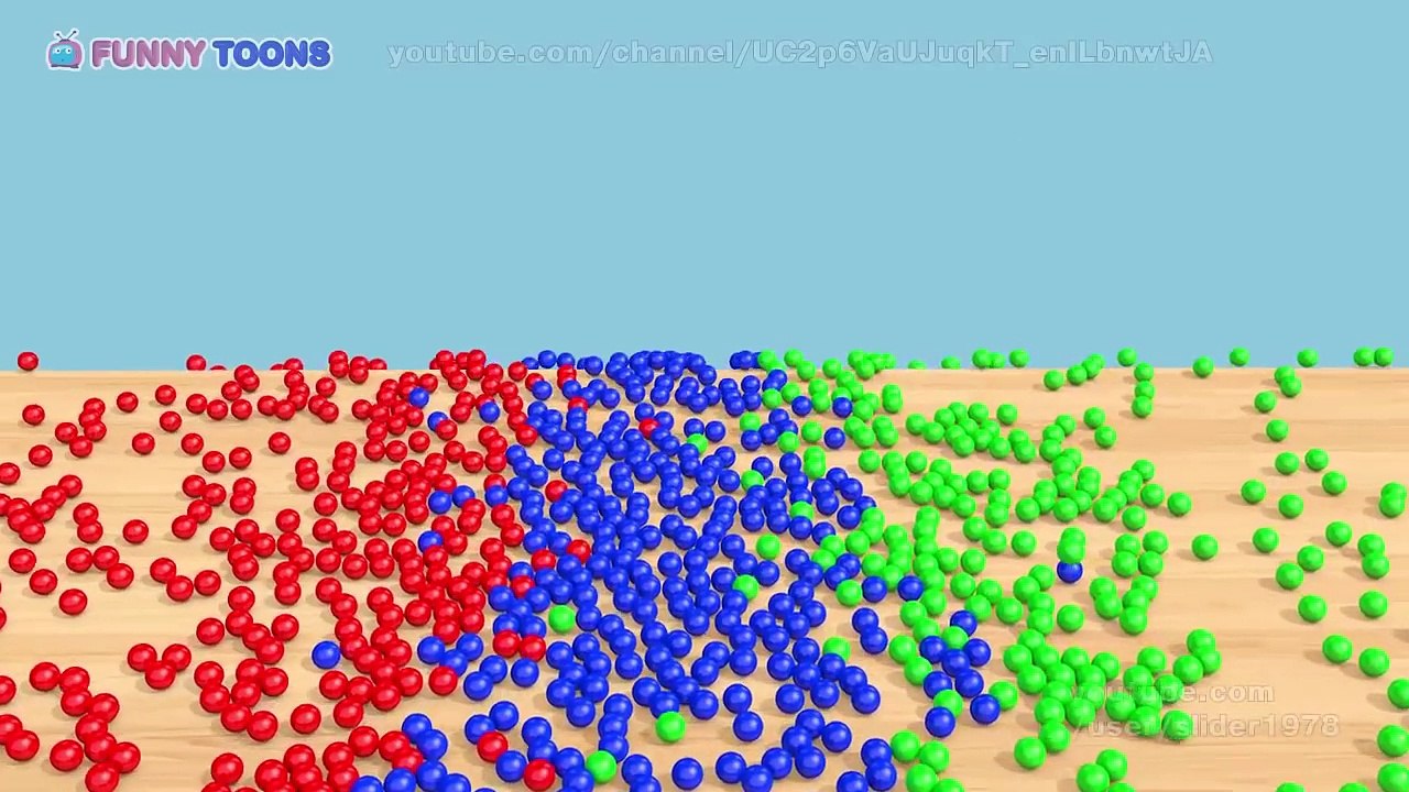 Learn colors with color balls for kids