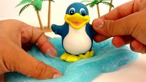 #Learn Sea Animals With Bath ToysPlaying in Sparkle Slime Peek a BooKids Z fun