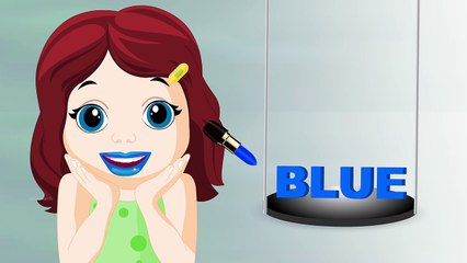 Learn colors with Lipstick. Best fun Learning Videos for Kids  Toddlers Nursery Children