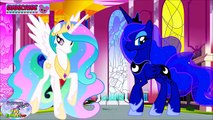 My Little Pony Coloring Book Transform Celestia Luna into MLPEG Surprise Egg and Toy Collector SETC