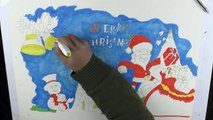 How to Draw: Santa Clause Christmas Color Drawing |SunnyD|