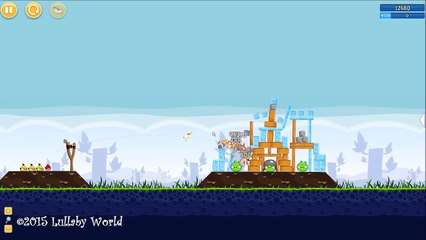 ❤ 2 HOURS ❤ ANGRY BIRDS gameplay from level 1 with happy music for babies