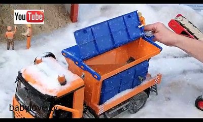 Машинки для самых маленьких.Спецтехника для детей.снегоуборочная машина.Машинки Bruder