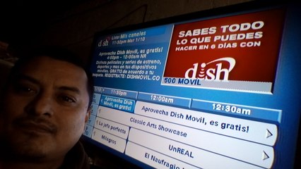 DISH SERVICIO DE TELEVISION VIA SATELITE APARECE EL MENSAJE DE PASE A PAGAR