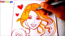 BARBIE Coloring Books Videos Kids Fun Arts Learning Activities Kids Balloons and Toys - Disney
