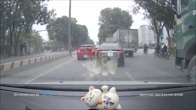 Ne jamais couper la route d'un camion quand on est à moto... Chaud!!!