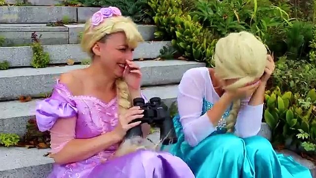 Spiderman SAVES FROZEN ELSA! w/ Joker Maleficent Baby Police Rapunzel Pink Spidergirl! Sup