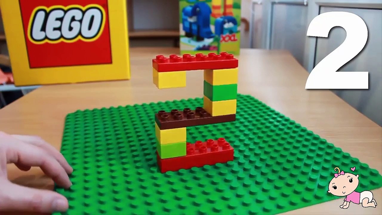 Family Fun Game for Kids TOY CHALLENGE Learn to count NUMBERS 123 with LEGO Duplo 3D Kids toys Video
