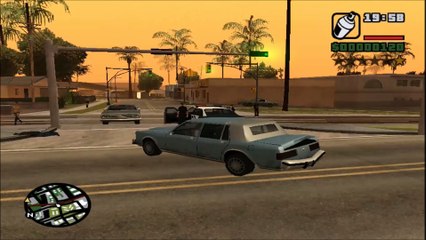 Getting Hit by Train GTA San Andreas