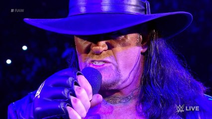 The Undertaker makes a chilling Royal Rumble Match announcement- Raw, Jan. 9, 2017