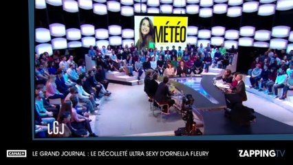 Le Grand Journal : Ornella Fleury affiche un décolleté ultra sexy (vidéo)